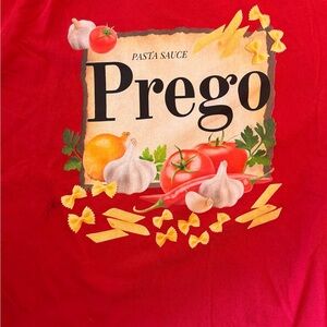 Red Prego Halloween Pregnant Costume Long Sleeve Shirt